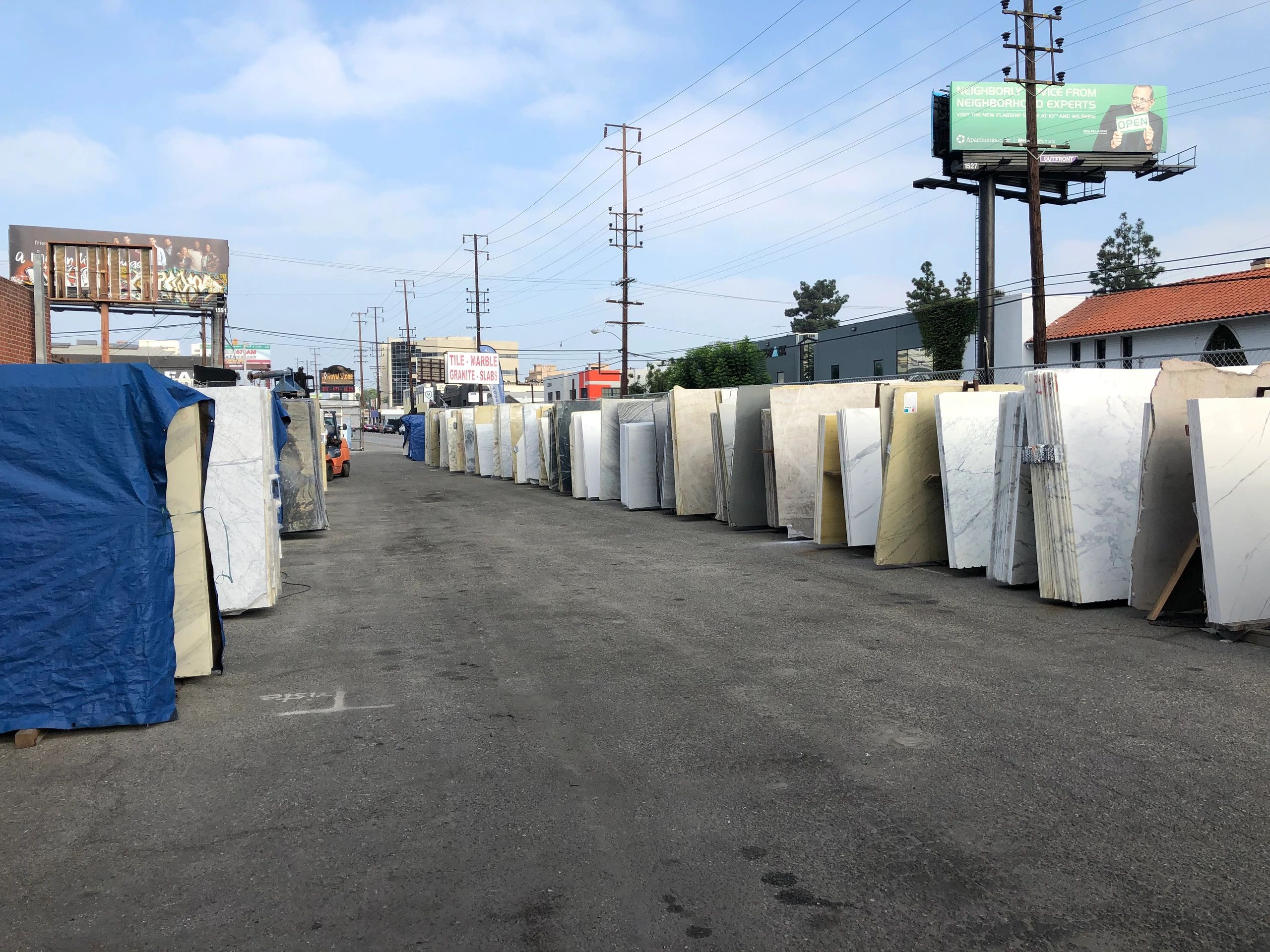 Marble Sales in Los Angeles with Los Angeles Slab yard